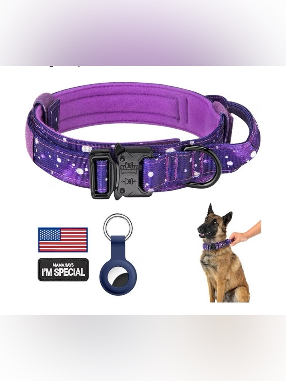 DAGANXI Tactical Adjustable Military Training Nylon Dog Collar, NEW